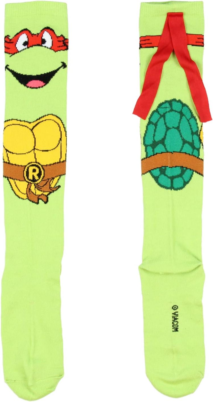 Bio World Teenage Mutant Ninja Turtles Character Mask Knee High Socks - Image 2